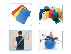 Terapevtski pripomočki - žoge, valji, trakovi, prelagalne podlage in deske