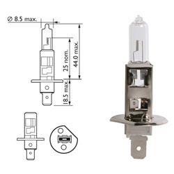 Žarnica 12v h1 55w p14,5s - lucas