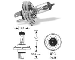 Žarnica 12v h5 60/55w p45t - lucas