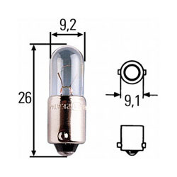 Žarnica 24v t4w ba9s - lucas